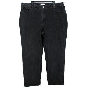 Abercrombie & Fitch 90s Relaxed Jean Womens Size 35 20L Black Denim High Rise